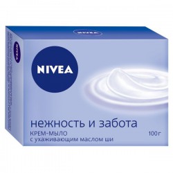 Крем-мыло, Nivea (Нивея) 100 г Нежность и Забота с ухаживающим маслом ши