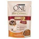 Влажный корм, Purina One (Пурина Ван) 100 г Моя собака любит поесть с курицей рисом и томатами