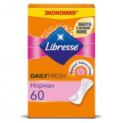 Прокладки женские ежедневные, Libresse (Либресс) №60 Дэйлифреш нормал