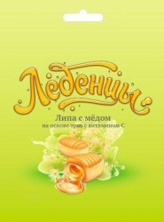 Карамель леденцовая, Планета Здоровья 60 г Липа с медом на основе трав с витамином С