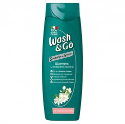 Шампунь, Wash&Go (Вош энд Гоу) 200 мл с экстрактом жасмина для нормальных волос